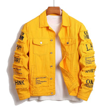 Jaqueta Masculina Jeans Letter