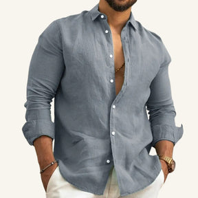 Camisa de Linho Masculina Verano